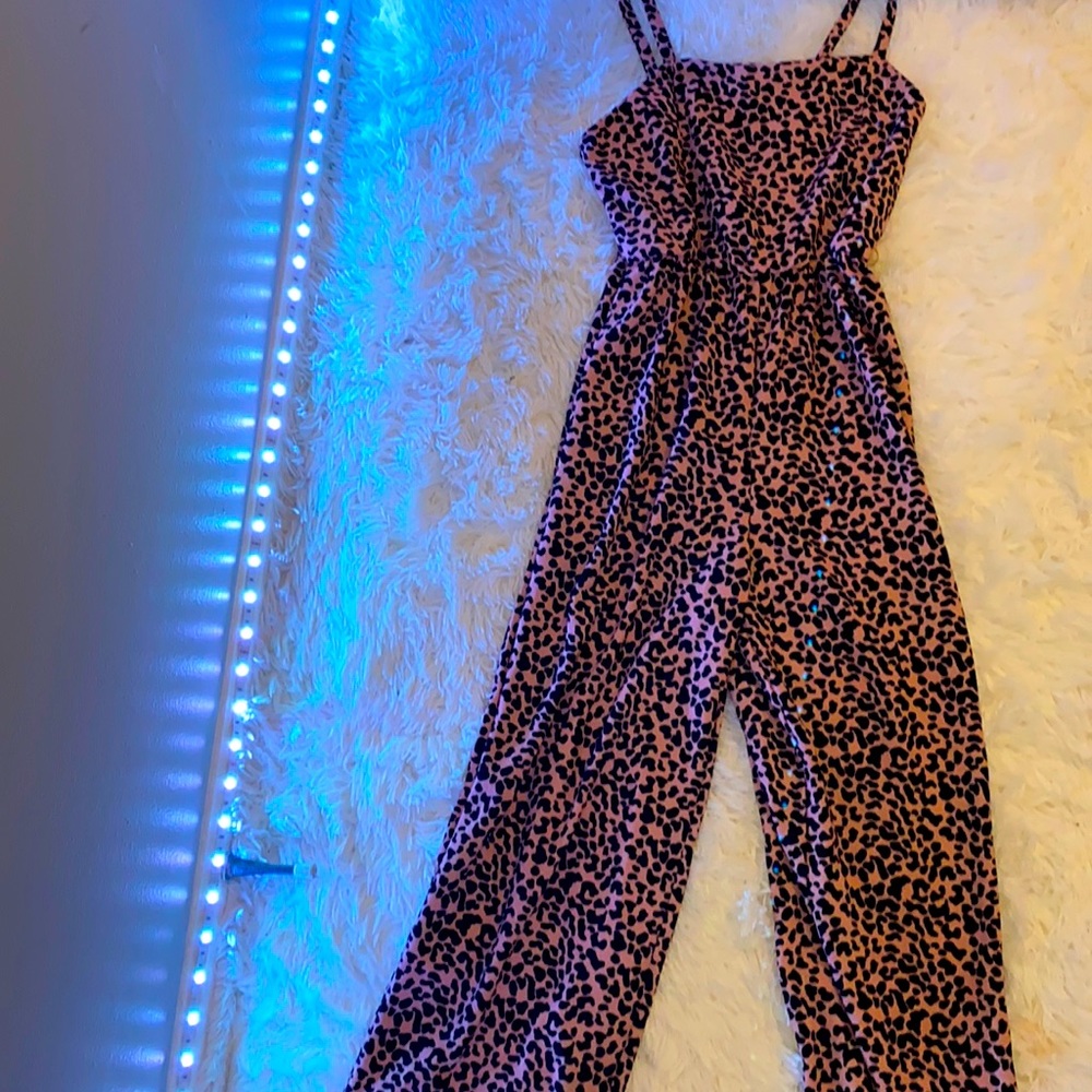 Pink and black, size small, straps, jumper